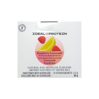 Ideal protein - raspberry lemonade - powdered water enhancer