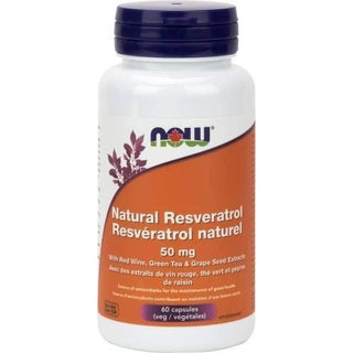 Resveratrol 50 mg -NOW -Gagné en Santé
