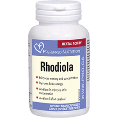 Rhodiola - Acuité mentale -Preferred Nutrition -Gagné en Santé