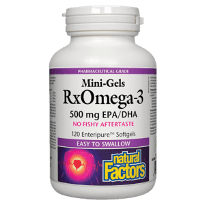 Natural factors - rxomega-3 mini-gels 500 mg