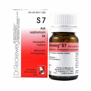 Dr. reckeweg - s7 kali sulphuricum - 6 x 200 tabs