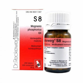 Dr. reckeweg - s8 magnesia phosphorica - 6 x 200 tabs