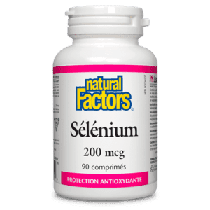 Sélénium -Natural Factors -Gagné en Santé