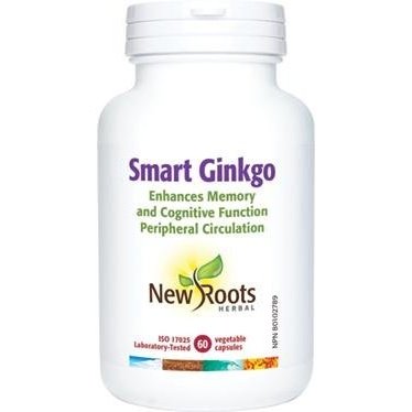 New roots herbal Smart Ginkgo, 60 capsules