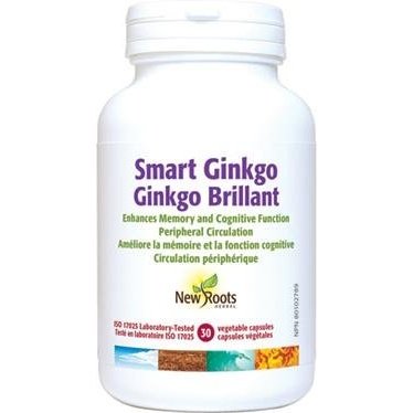 Smart Ginkgo | Mémoire -New Roots Herbal -Gagné en Santé