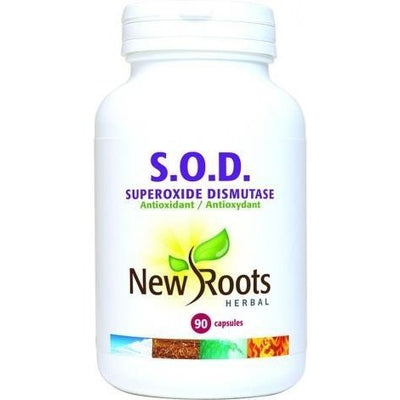 S.O.D. Superoxide Dismutase - Antioxydant -New Roots Herbal -Gagné en Santé