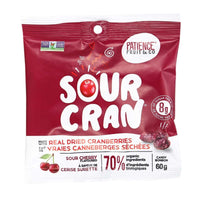 Sour Cran - Real Dried Fruits - Patience Fruit & Co - Win in Health