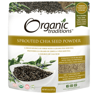Organic traditions - sprouted chia seed powder - 454g