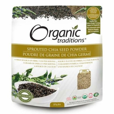 Sprouted Chia Seed Powder - Organic Traditions - Win in Health