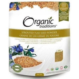 Organic traditions - sprouted flax seed powder - 454g