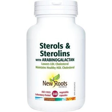 Stérols & Stérolines avec Arabinogalactane -New Roots Herbal -Gagné en Santé