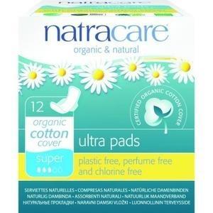 Natracare - ultra pads w/wings super 12 ct