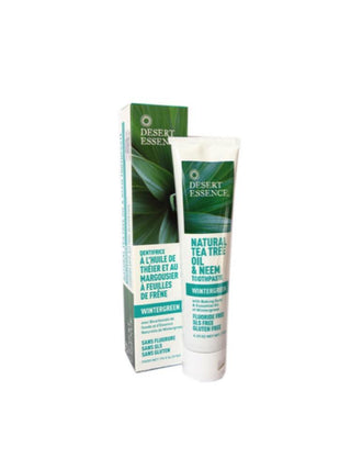 Desert essence - tea tree oil and neem toothpaste - wintergreen 176 g