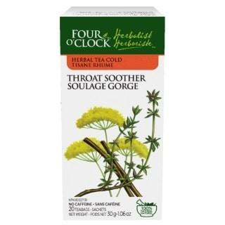 Four o'clock - herbal tea /sore throat soother - 20 bags