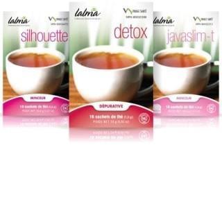 Virage sante - slimming tea trio silhouette/javaslim-t/detox - 48 bags