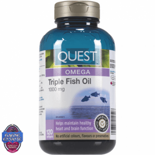 Quest - triple fish oil omega 1000mg - 120 sgels