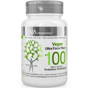 Probiotiques Vegan Ultra Force Plus 100 Milliards - Sans Réfrigération -Nova Probiotics -Gagné en Santé