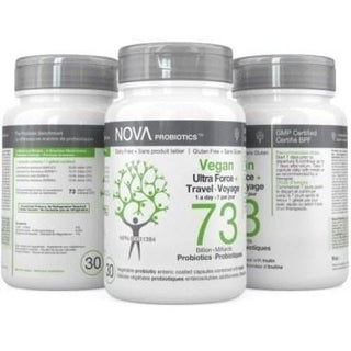 Nova probiotics - vegan ultra force+ travel - 30 ss caps