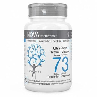 Nova probiotics - ultra-force+ travel 14s/73b - 30 caps