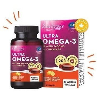 Sea-licious - ultra omega-3 - 60 sgels lemon