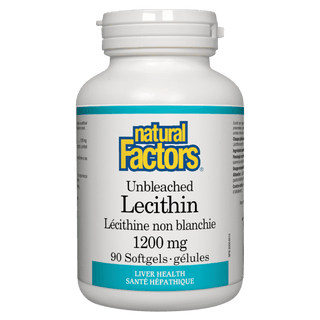 Natural factors - unbleached lecithin - 1200mg
