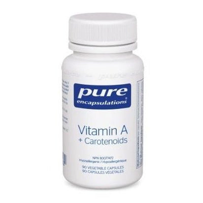 Vitamin A + Carotenoids - Pure encapsulations - Win in Health