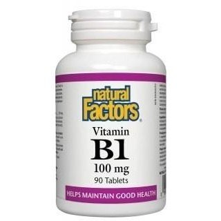 Vitamine B1 -Natural Factors -Gagné en Santé