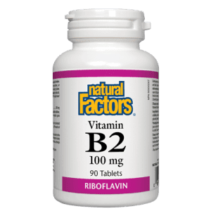 Natural factors - vitamin b2 100mg - 90 tabs