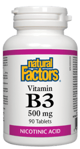 Vitamin B3 500 mg - Natural Factors - Win in Health