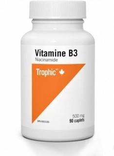 Trophic - vitamine b3 niacinamide 500mg - 90 caplets