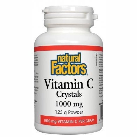 Vitamine C Cristaux 1000mg -Natural Factors -Gagné en Santé