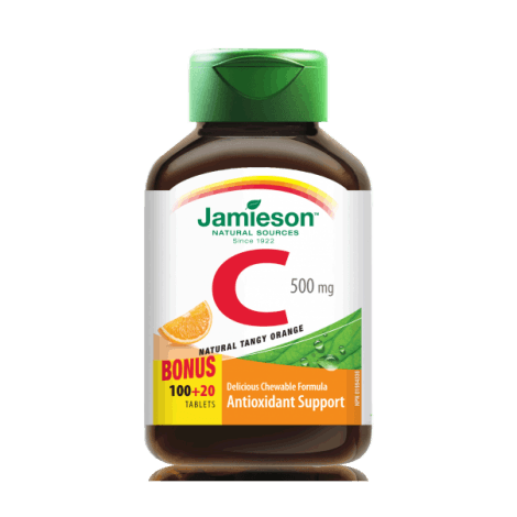 Vitamine C 500 mg - Orange -Jamieson -Gagné en Santé