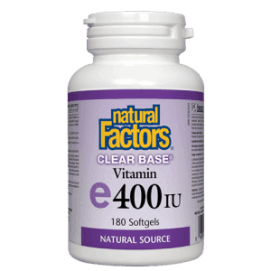 Natural factors - vitamin clear base e 400 iu