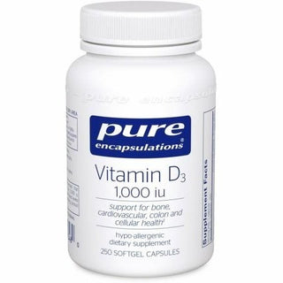 Vitamin D3 1000 IU - Pure encapsulations - Win in Health