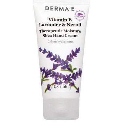 Vitamin E Lavender & Neroli Therapeutic Moisture Shea Hand Cream - Derma e - Win in Health