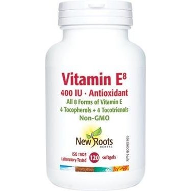 Vitamine E8 400 IU -New Roots Herbal -Gagné en Santé