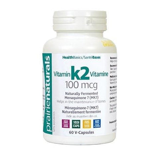 Prairie naturals - vitamin k2 mk-7 100 mcg 60 vcaps