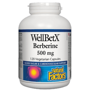 WellBetX® - Berbérine 500mg -Natural Factors -Gagné en Santé
