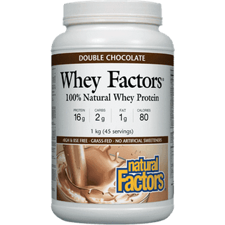 Whey Factors 100% Natural Whey Protein - Natural Factors - Win in Health