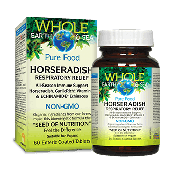 Whole Earth & Sea™ | Horseradish Respiratory Relief - Natural Factors - Win in Health