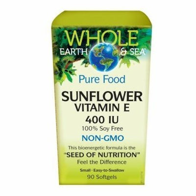 Whole Earth & Sea™ | Sunflower Vitamin E 400 IU - Natural Factors - Win in Health