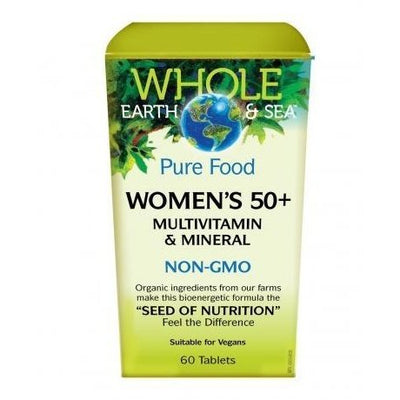 Whole Earth & Sea™ | Femmes 50+ Multivitamines et minéraux -Natural Factors -Gagné en Santé