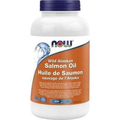Huile de Saumon 1000 mg -NOW -Gagné en Santé