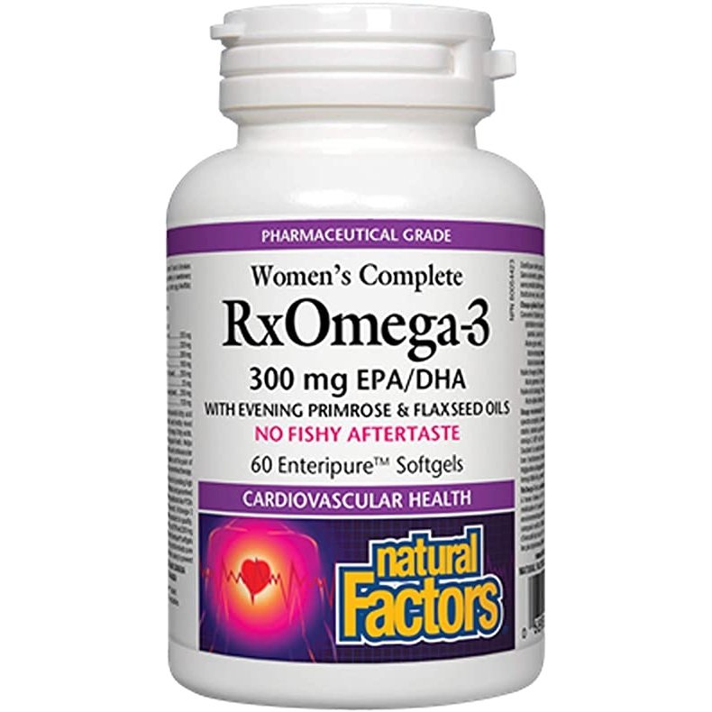 Factors pour femmes RxOmega-3 300 mg -Natural Factors -Gagné en Santé