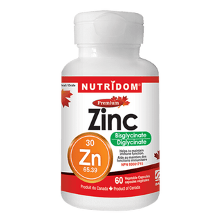 Zinc bisglycinate (60 caps) - Nutridom - Win in Health