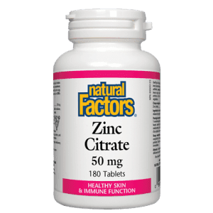 Zinc Citrate -Natural Factors -Gagné en Santé